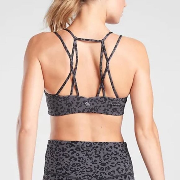 Athleta Leopard Breathe In Bra - M - Picture 3 of 7